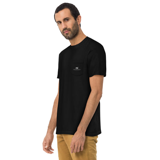 Unisex garment-dyed pocket t-shirt